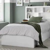 Bedmaster Oscar White Wooden Ottoman Bed Frame - 3ft Single