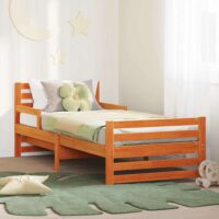 Anaheim Wooden Extendable Kids Bed In Brown