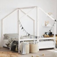 Arnold 70x140cm Kids Wooden Double Sided Daybed Frame In White