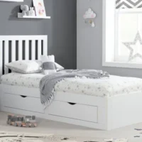 Birlea Appleby White Wooden 4 Drawer Bed Frame - 3ft Single