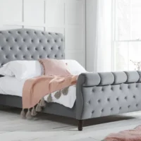 Birlea Colorado Grey Fabric Bed Frame - 5ft King Size