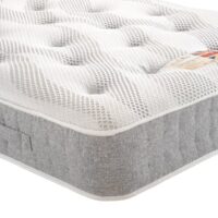 British Bed Company Cotton Pocket 1400 Chenille 5'9" x 5'9" Custom Size Mattress