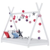 Natara Medium Wooden Children Bed In White