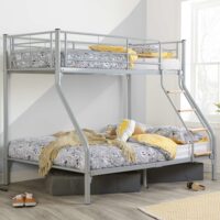 Neasa Metal Bunk Bed In Silver