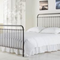 Time Living Rose Black Nickel Metal Bed Frame - 4ft6 Double