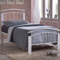 Time Living Tetras White Metal Bed Frame - 3ft Single