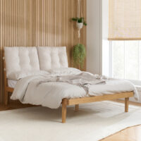 Abingdon Wooden King Size Bed In Oak
