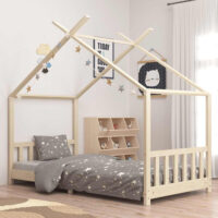 Alameda 90x200cm Wooden Children Daybed In Brown