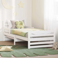 Anaheim Wooden Extendable Kids Bed In White