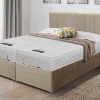 ASC Contour Memory Electric Adjustable Divan Bed - 5ft King Size