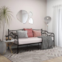 Bijan Metal Frame Single Sofa Bed In Black