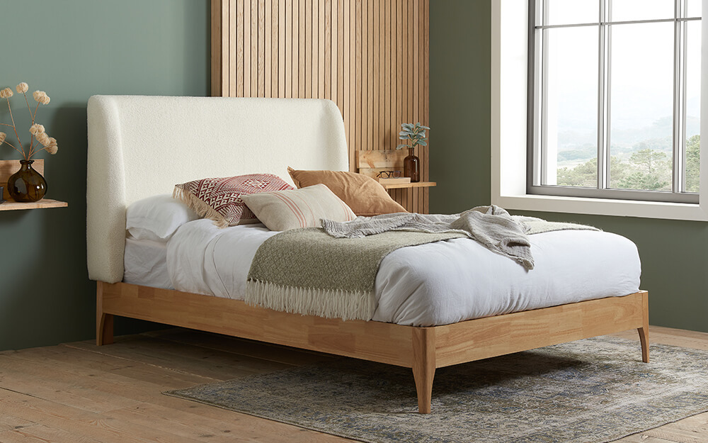 Birlea Halfden Bed Frame, King Size, Full Ottoman Storage, Dark Grey