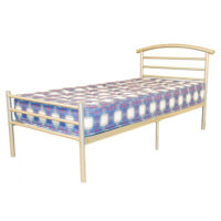 Bohemia Metal Small Double Bed In Silver