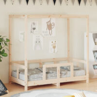 Burwell 70x140cm Wooden Children Bed In Natural