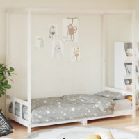 Burwell 90x190cm Wooden Children Bed In White