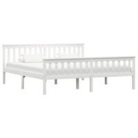 Chilliwack Wooden Super King Size Bed In White