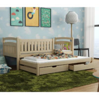 Gilroy Wooden Day Bed Without Mattress And Trundle In Pine