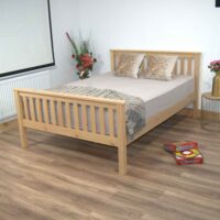 Hants Wooden Double Bed In Natural