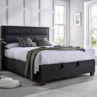 Kahului Fabric Ottoman Storage King Size Bed In Pendle Slate