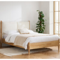 Metairie Wooden Double Bed In Oak