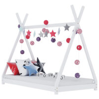 Natara Large Wooden Children Bed In White