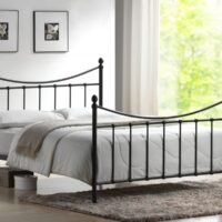 Time Living Alderley Black Metal Bed Frame - 4ft Small Double