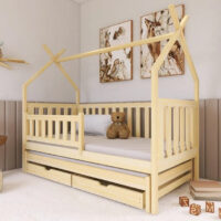 Tracy Wooden Day Bed With Bonnell Mattress And Trundle In Pine
