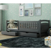 Tracy Wooden Day Bed With Bonnell Mattresses In Graphite