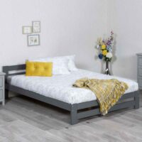 Vallejo Wooden Single Bed In Grey