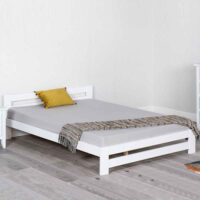 Vallejo Wooden Single Bed In White