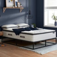 Beloit Fabric Super King Size Mattress In White