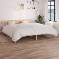 Chavez Solid Pinewood Super King Size Bed In Natural