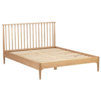 Javion Wooden Double Bed In Natural Oak