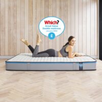 Jay-Be Benchmark S3 Memory Fibre Spring Mattress - 4ft6 Double (135 x 190 cm)