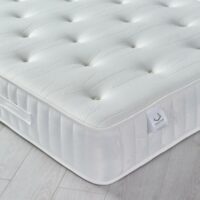 Maestro Spring Memory Foam Tufted Mattress - Double - Soft to Medium Firmness - Memory Foam & Open Coil - 4ft6 (135 x 190 cm) - Happy Beds